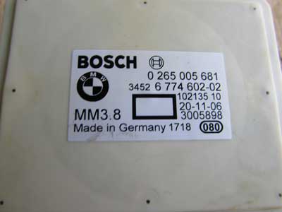 BMW Acceleration Speed Sensor Bosch 34526774602 528i 530i 535i 550i 650i X5 X64